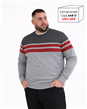 P8110 - Sweater Escote Redondo Rayado TALLE ESPECIAL